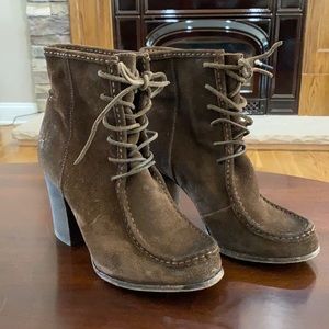 Frye Parker Moc Ankle Oil Rubbed Suede